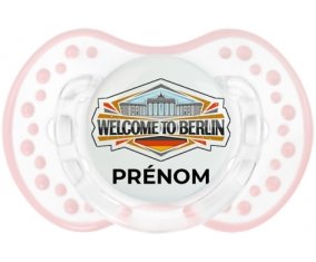 Welcome to Berlin avec prénom Sucete LOVI Dynamic Retro-blanc-rose-tendre classique