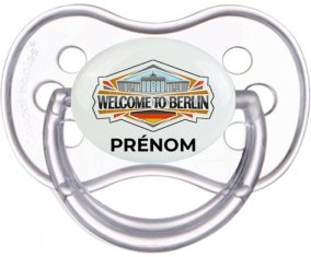 Welcome to Berlin avec prénom Sucete Anatomique Transparente classique