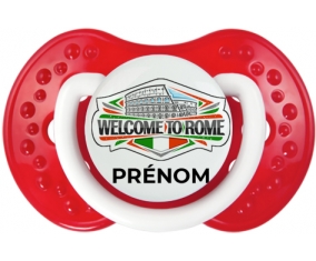Welcome to Rome avec prénom Tétine LOVI Dynamic Blanc-rouge classique