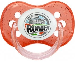 Ville de Rome Tétine Cerise Rouge à paillette
