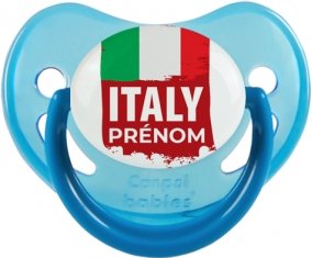 Drapeau Italie avec prénom Sucete Physiologique Bleue phosphorescente