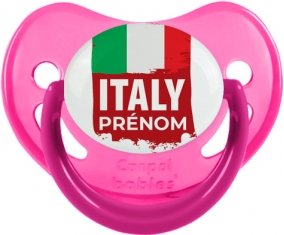 Drapeau Italie avec prénom Sucete Physiologique Rose phosphorescente