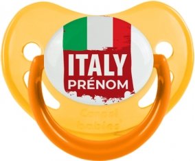 Drapeau Italie avec prénom Sucete Physiologique Jaune phosphorescente