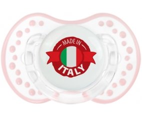 Made in Italie design 1 Sucette LOVI Dynamic Retro-blanc-rose-tendre classique