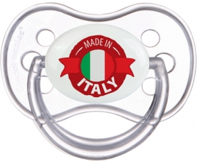 Made in Italie design 1 Tétine Anatomique Transparente classique