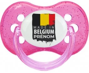 Made in Belgium design 1 Sucete Cerise Rose à paillette