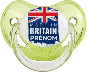 Made in Britain design 1 Sucete Physiologique Vert à paillette