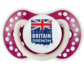 Made in Britain design 1 Tétine LOVI Dynamic Fuchsia phosphorescente