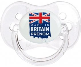 Made in Britain design 1 Sucette Cerise Transparent classique