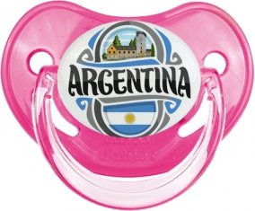 Flag Argentina Sucette Physiologique Rose classique