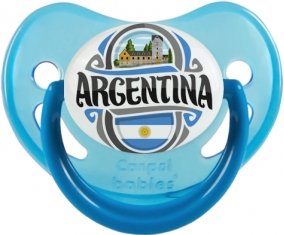 Flag Argentina Sucette Physiologique Bleue phosphorescente
