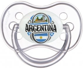 Flag Argentina Tétine Anatomique Transparente classique