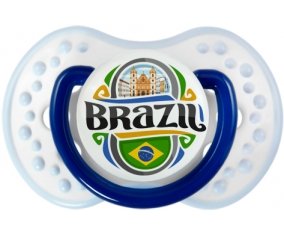 Flag Brazil Sucette LOVI Dynamic Marine-blanc-bleu classique
