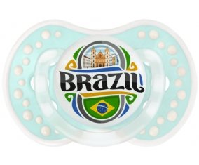 Flag Brazil Sucette LOVI Dynamic Retro-turquoise-lagon classique