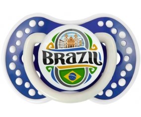 Flag Brazil Sucette LOVI Dynamic Bleu-marine phosphorescente