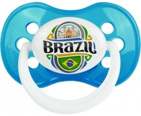 Flag Brazil Sucette Anatomique Cyan classique
