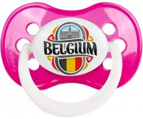 Flag Belgium Sucete Anatomique Rose foncé classique