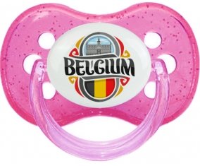 Flag Belgium Sucete Cerise Rose à paillette