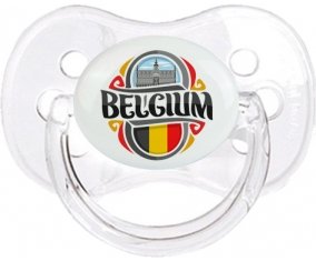 Flag Belgium Sucete Cerise Transparent classique
