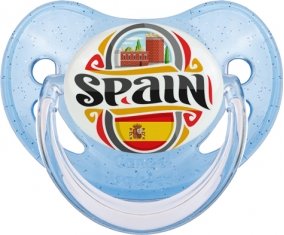 Flag Spain Sucete Physiologique Bleue à paillette