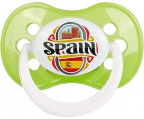 Flag Spain Sucette Anatomique Vert classique