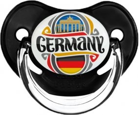 Flag Germany Sucette Physiologique Noir classique