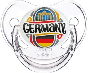 Flag Germany Sucette Physiologique Transparent classique