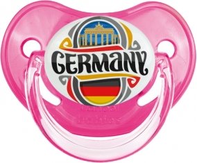 Flag Germany Sucette Physiologique Rose classique