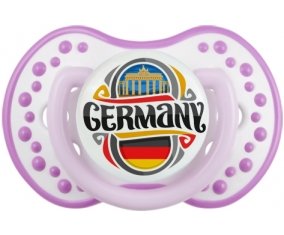 Flag Germany Sucette LOVI Dynamic Blanc-mauve classique