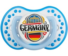 Flag Germany Sucette LOVI Dynamic Blanc-bleu phosphorescente
