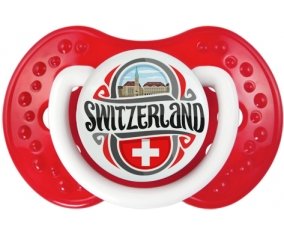 Flag Switzerland Sucette LOVI Dynamic Blanc-rouge classique
