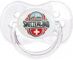 Flag Switzerland Tétine Cerise Transparent classique