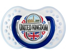 Flag United Kingdom Sucette LOVI Dynamic Marine-blanc-bleu classique