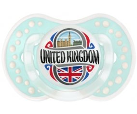 Flag United Kingdom Sucette LOVI Dynamic Retro-turquoise-lagon classique