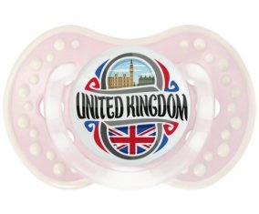 Flag United Kingdom Sucette LOVI Dynamic Retro-rose-tendre classique