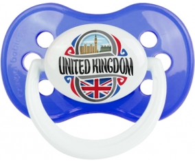 Flag United Kingdom Tétine Anatomique Bleu classique