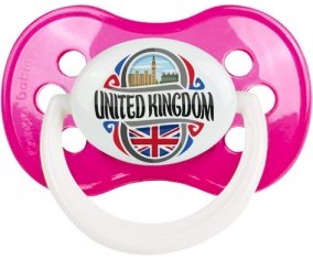 Flag United Kingdom Tétine Anatomique Rose foncé classique