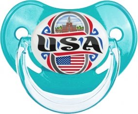 Flag USA : Sucette Physiologique personnalisée