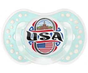 Flag USA Sucette LOVI Dynamic Retro-turquoise-lagon classique