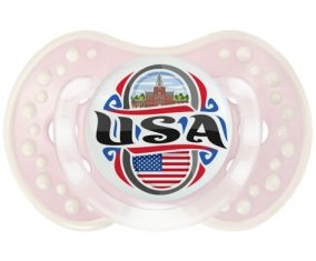 Flag USA Sucette LOVI Dynamic Retro-rose-tendre classique