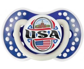Flag USA Sucette LOVI Dynamic Bleu-marine phosphorescente