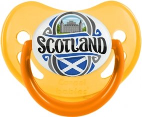 Flag Scotland Tétine Physiologique Jaune phosphorescente