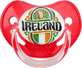 Flag Ireland Sucete Physiologique Rouge à paillette