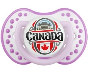Flag Canada Sucette LOVI Dynamic Blanc-mauve classique