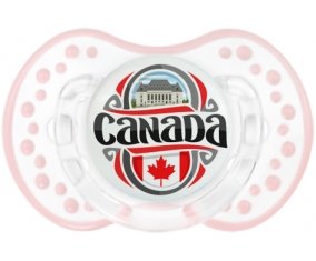 Flag Canada Sucette LOVI Dynamic Retro-blanc-rose-tendre classique