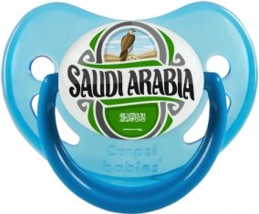 Flag Saudi Arabia Sucette Physiologique Bleue phosphorescente