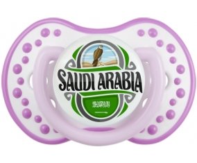 Flag Saudi Arabia Sucette LOVI Dynamic Blanc-mauve classique