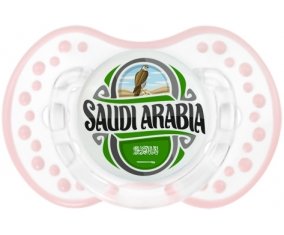 Flag Saudi Arabia Sucette LOVI Dynamic Retro-blanc-rose-tendre classique
