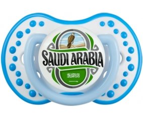 Flag Saudi Arabia Sucette LOVI Dynamic Blanc-bleu phosphorescente
