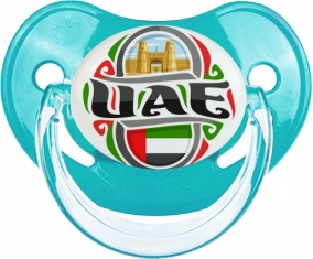 Flag UAE Tétine Physiologique Bleue classique